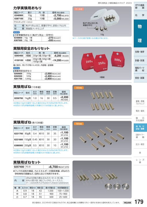 理科消耗品少額設備品カタログ2023